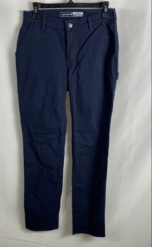 Carhartt Women's Rugged Flex Relaxed Fit Canvas Pants Navy Sz 2 Regular NWT