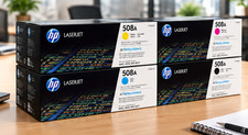HP 508A Toner Set Genuine CF360A CF361A CF362A CF363A M552 M553 MFP M577 Sealed  