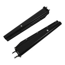2 Pcs 2.5" Semi Truck Spring Loaded Mud Flap Hangers Black Steel Straight 30"