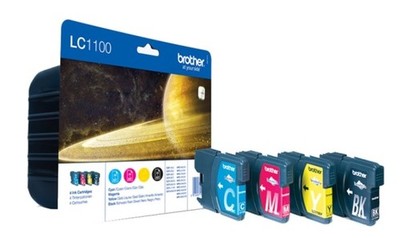 4 x Original Brother LC1100 CMYK Tintenpatronen LC-1100  DE-Kostenloser versand!