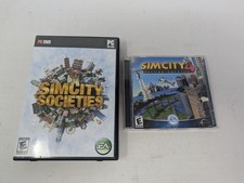 SimCity Societies SimCity 4 Deluxe Edition PC Game Lot of 2