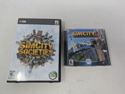 SimCity Societies & SimCity 4 Deluxe Edition PC Game Lot of 2