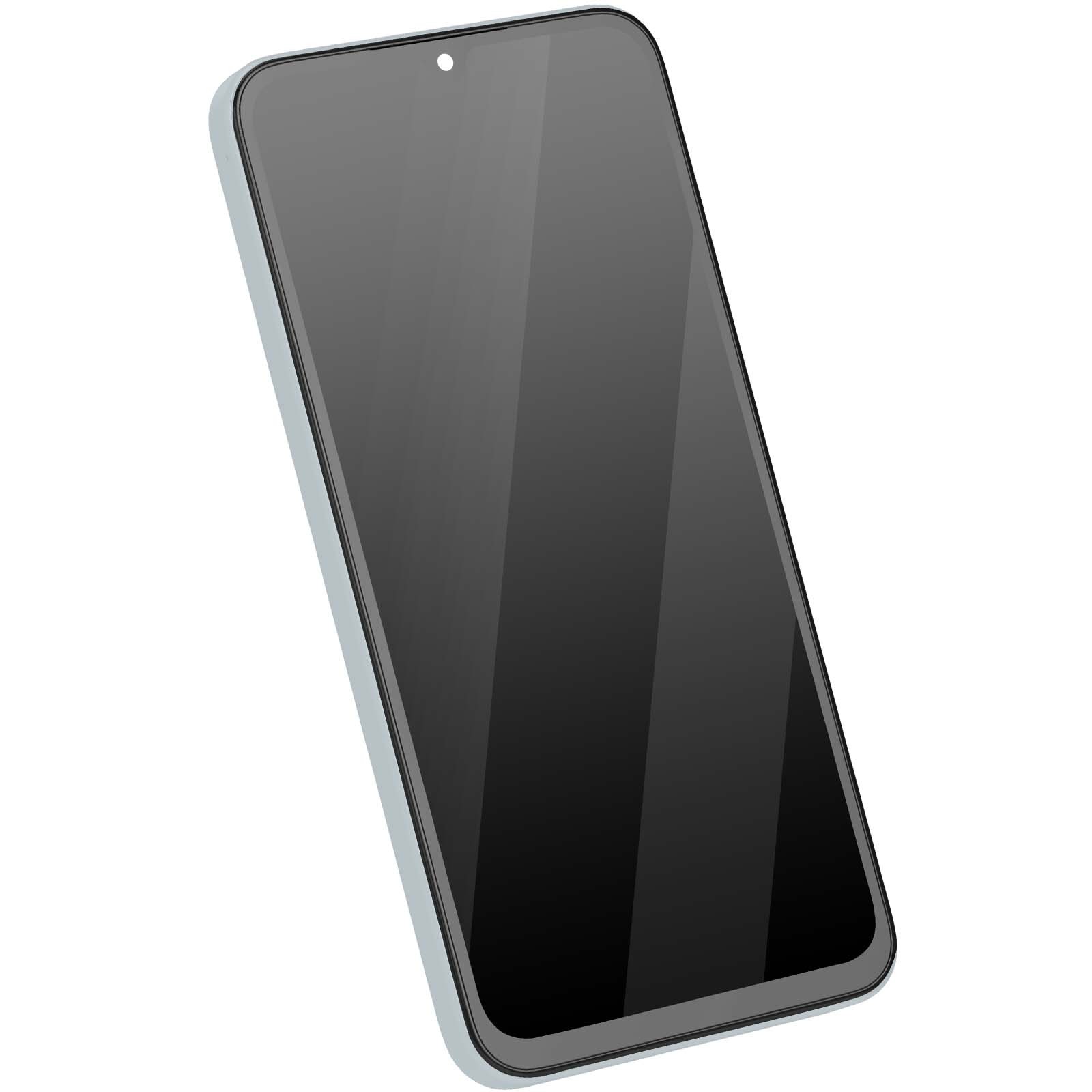 Écran Galaxy A55 cassé ? Remplacement bloc LCD avec châssis bleu - 3