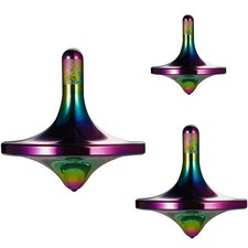 CHEETOP Stainless Steel Spinning Top - Premium Balance Metal Desk EDC Fidget Toy
