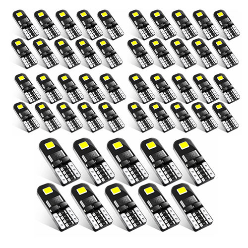 20X Super White T10 194 168 W5W 2825 LED License Plate Interior Light Bulb 6000K - Picture 14 of 28