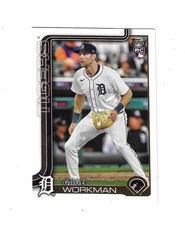2025 Topps Update Series Gage Workman Rookie Card #US118
