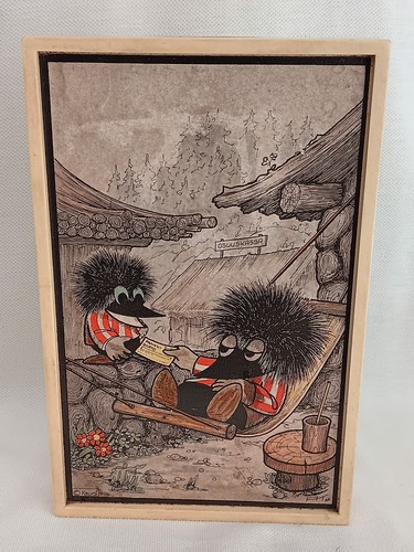 Vintage MK-TUOTE Kunststoff Wandbehang Münzbank - ATELIER FAUNI Troll Bild