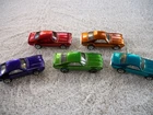 HOTWHEELS REDLINE SPECTRAFLAME INSIPRED TORANADO LOT OF 5 RAINBOW PURPLE RED +