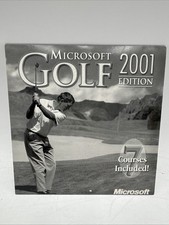 MICROSOFT GOLF 2001 EDITION CD New Sealed 7 Courses Included NIB Vintage Rare