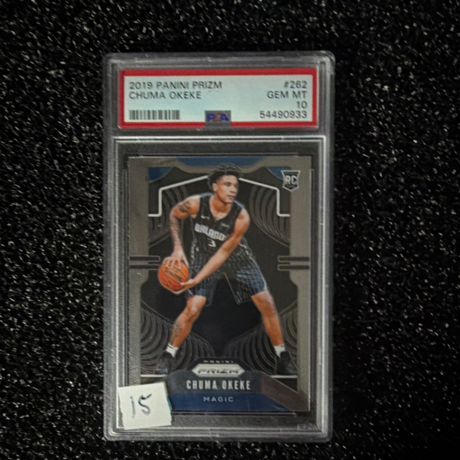 2019-20 Panini Prizm Chuma Okeke #262 Rookie PSA 10 Orlando Magic Basketball