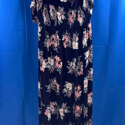 3XL - Wild Jasmine Floral Off-Shoulder Maxi Dress