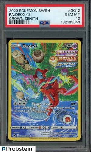 2023 Pokemon SWSH Crown Zenith #GG12 FA Deoxys PSA 10 GEM MINT