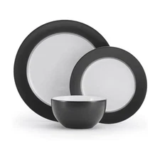 Grayson Charcoal 12 Piece Dinnerware Set, Service for 4