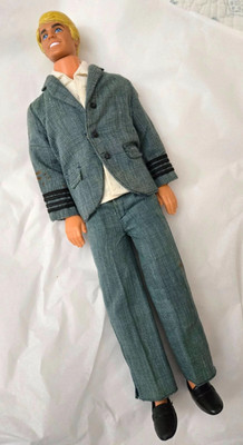Vintage Barbie Sun Lovin' Malibu Ken Doll w/ airline outfit 70's