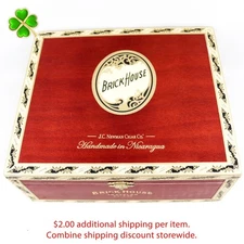 Brick House Traveler Empty Wood Cigar Box 9" x 7.75" x 3.75"