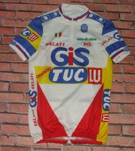 Maillot Cycliste vintage GiS Gelati Cycles Acrylique 1979 jersey - 1 / S