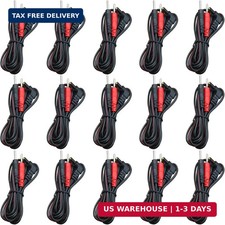 TENS Unit Replacement Lead Wires: 2.35mm Plug to 2mm Pin Electrodes Leads Wire f