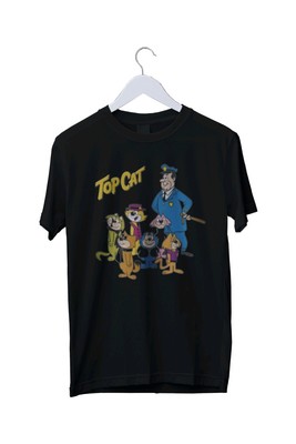 Top Katze T-Shirt 70er 80er Retro Cool Erwachsene Grafik T-Shirt L XL 2 3 4 XL 
