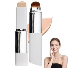 2 Stück Faccelove Foundation Stick Mit Pinsel, 2-In-1 Color Changing Foundation