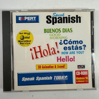 Expert Software Speak Spanish CD-ROM Windows 95 3.1 Language Learning