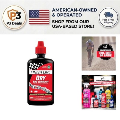 Finish Line Ceramic Dry Lube 4oz   Ultimate Efficiency for Biking in Any Weather