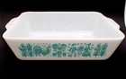 Vintage Pyrex Turquoise Amish Butterprint 1.5 Qt Baking Dish 0503 No Lid