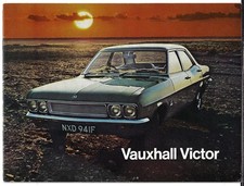 Vauxhall Victor FD 1968-1969 UK Market Brochure Saloon & Estate 1600, 2000, 3300