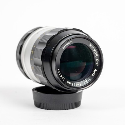 Boxed Nikon F-Mount Nikkor 135mm f3.5 Q C Auto Multi coated Pre-AI All Metal