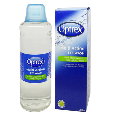 Optrex Multi Action Eye Wash 300ml  Relieves Tired & Irritated Eyes 1 Pack