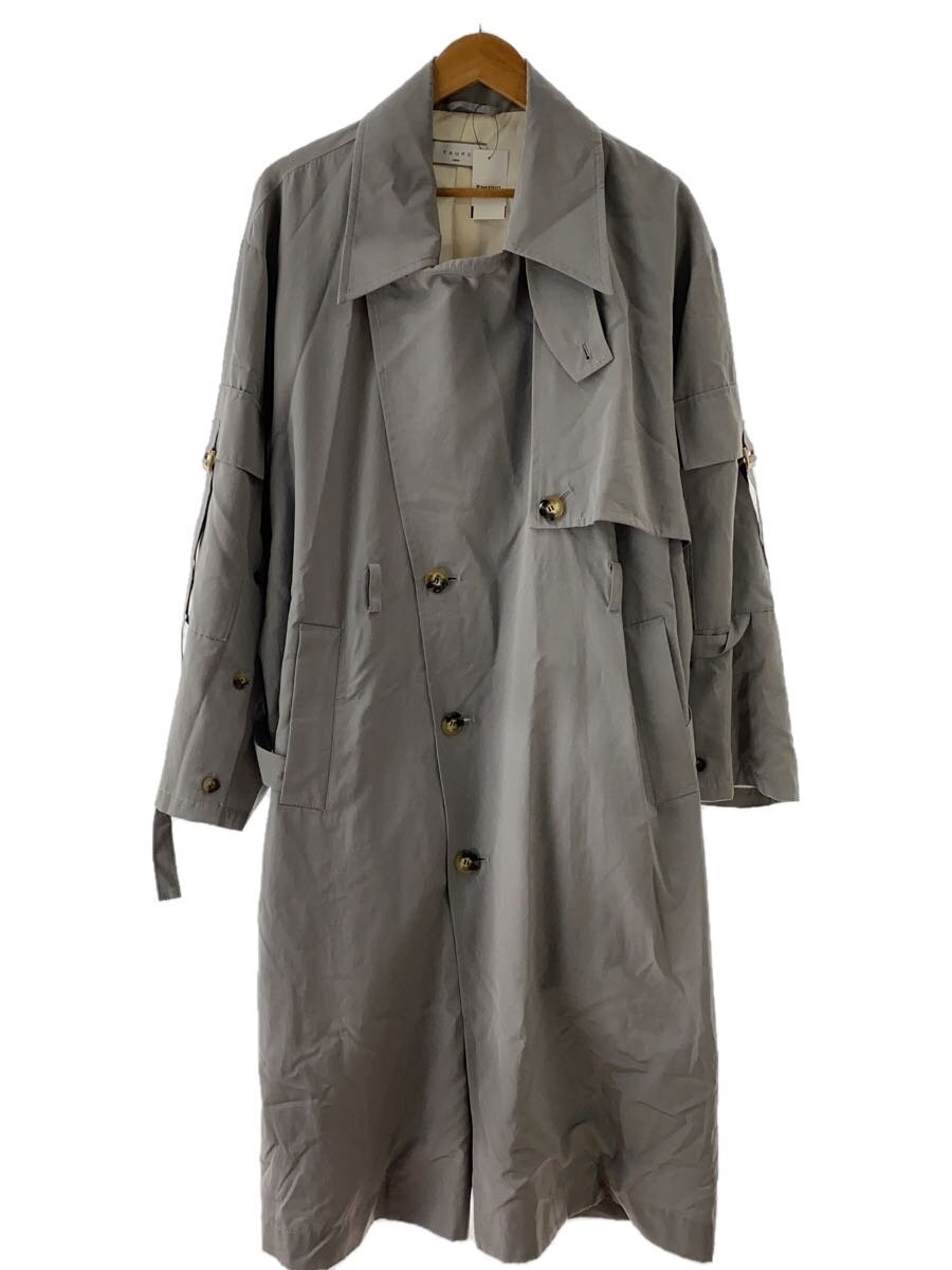 Taupe Trench Coat/2/Polyester/Gry/Plain/Tpm22103001 3432