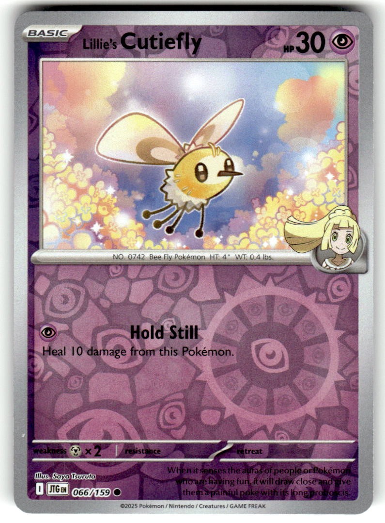 Lillie's Cutiefly Reverse Holo Common SV09: Journey Together 066/159 NM