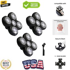 3 pcs Blades Refills Compatible with Freebird Head Shaver, 5 Blades Shaver Re...