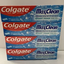 Colgate MaxClean Whitening Smart Foam Toothpaste, 6.0 oz (170g), (pack Of 4)