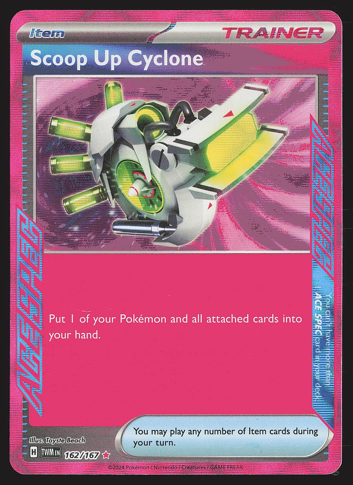 SV06: Twilight Masquerade Scoop Up Cyclone #162/167 Pokemon Card