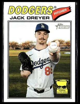 2026 Topps Heritage 115 Jack Dreyer Los Angeles Dodgers CUP Short Print SP