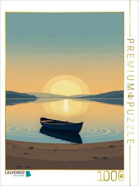 Puzzle Calvendo Le Calme En Pleine Eau | 1000 PièCes, Format Assemblé 64 × 48 Cm-image