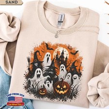 Vintage Halloween Spooky Fall Sweatshirt Retro