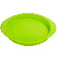Webake Tart Pan Silicone Pie/Flan Pan 9.5 Inch Quiche Baking Dish Non-Stick P...