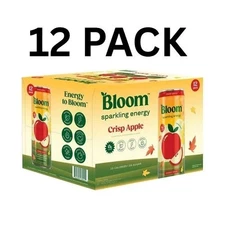 Bloom Crisp Apple Energy Drink 12 Pack, LIMITED FALL EXCLUSIVE FREE SHIPPING!