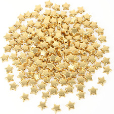 100 PCS Acrylic Star Shape Beads, Star Shape Charming Bead, Acrylic 8Mm Beads fo