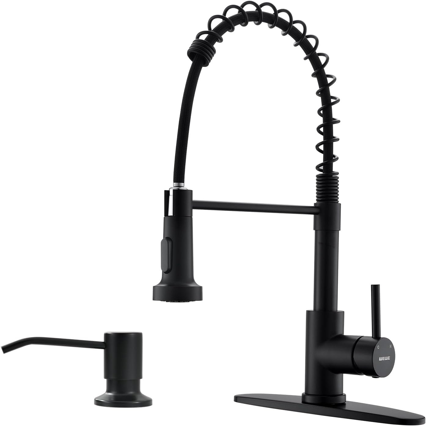With Pull Down Sprayer Commercial Industrial Stainless Steel