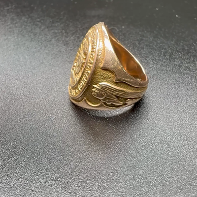 WWII Spartan Army Air Forces Technical School 10K Gold Class Ring WWII Spartan Army Air Forces Technical School 10K Gold Class Ring