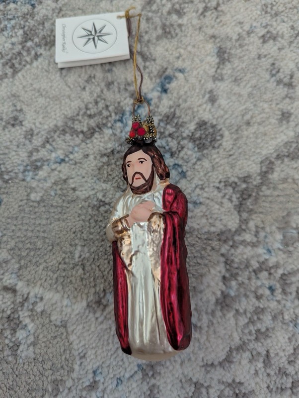 Christopher Radko St. Joseph Hand-Painted Glass Christmas Ornament Germany