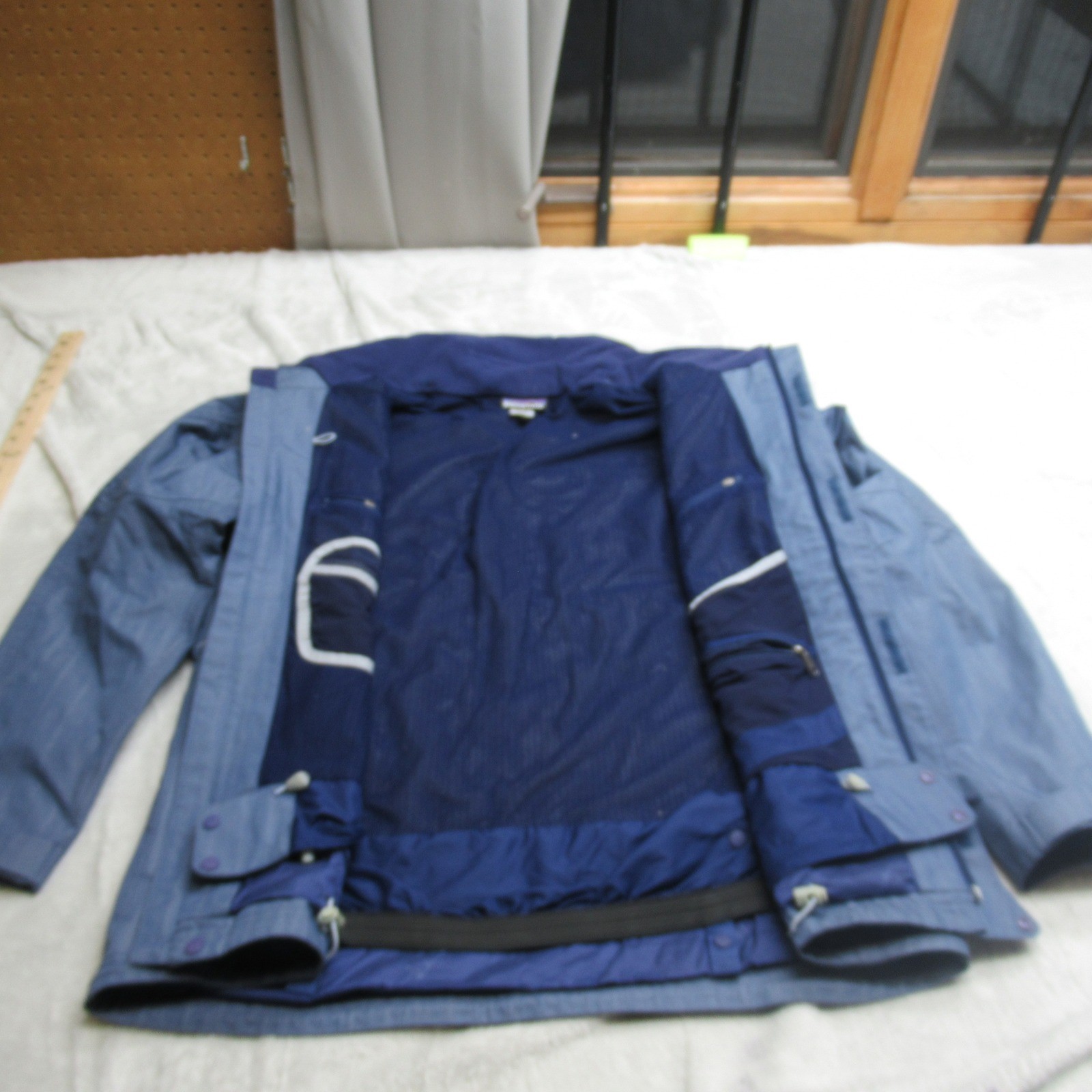Patagonia Rubicon Jacket Mens Medium Blue Waterproof Insulated Pockets Wind VTG thumbnail 3