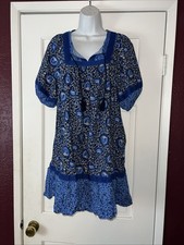 Old Navy Muumuu Lounger Dress XS Short Sleeves Lined