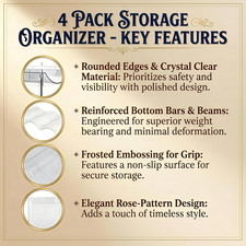 Stackable Water Bottle Organizer for Cabinet, Plastic Bottle Holder Designed ...