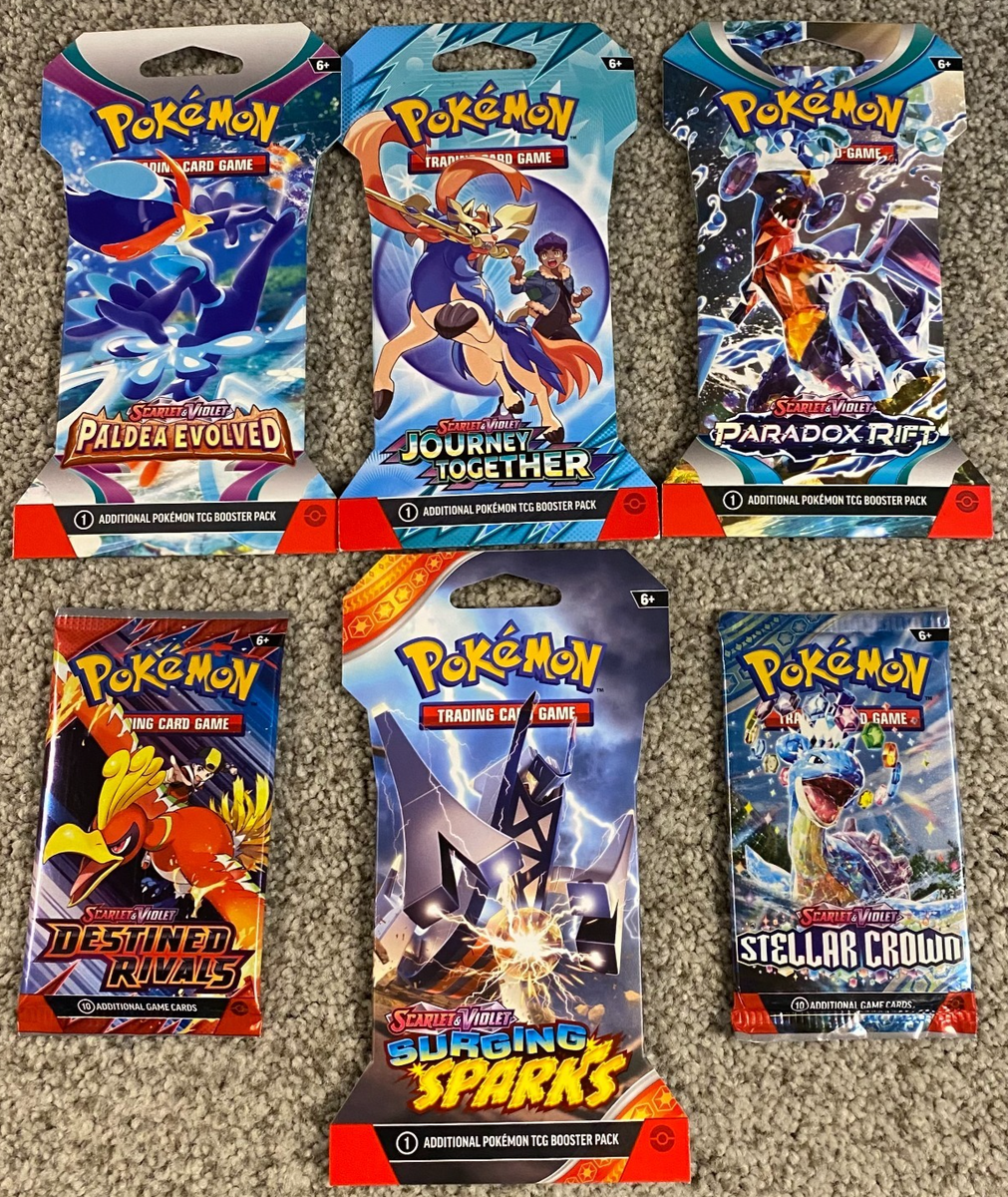 Pokemon Booster Packs - Mixed New/Sealed Lot of 6- U Get What is Pictured