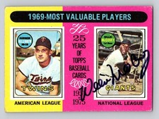 WILLIE MCCOVEY 1975 Topps Autographed MLB card TTM/IP signature