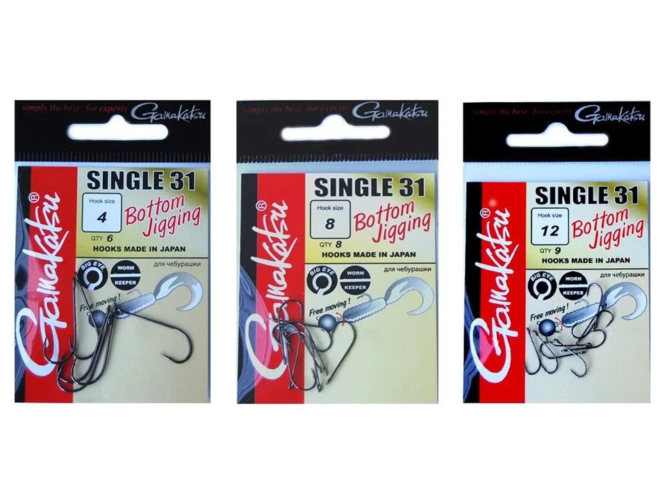 Gamakatsu Hook Single 31 - Bottom Jigging - Einzelhaken mit Öhr
