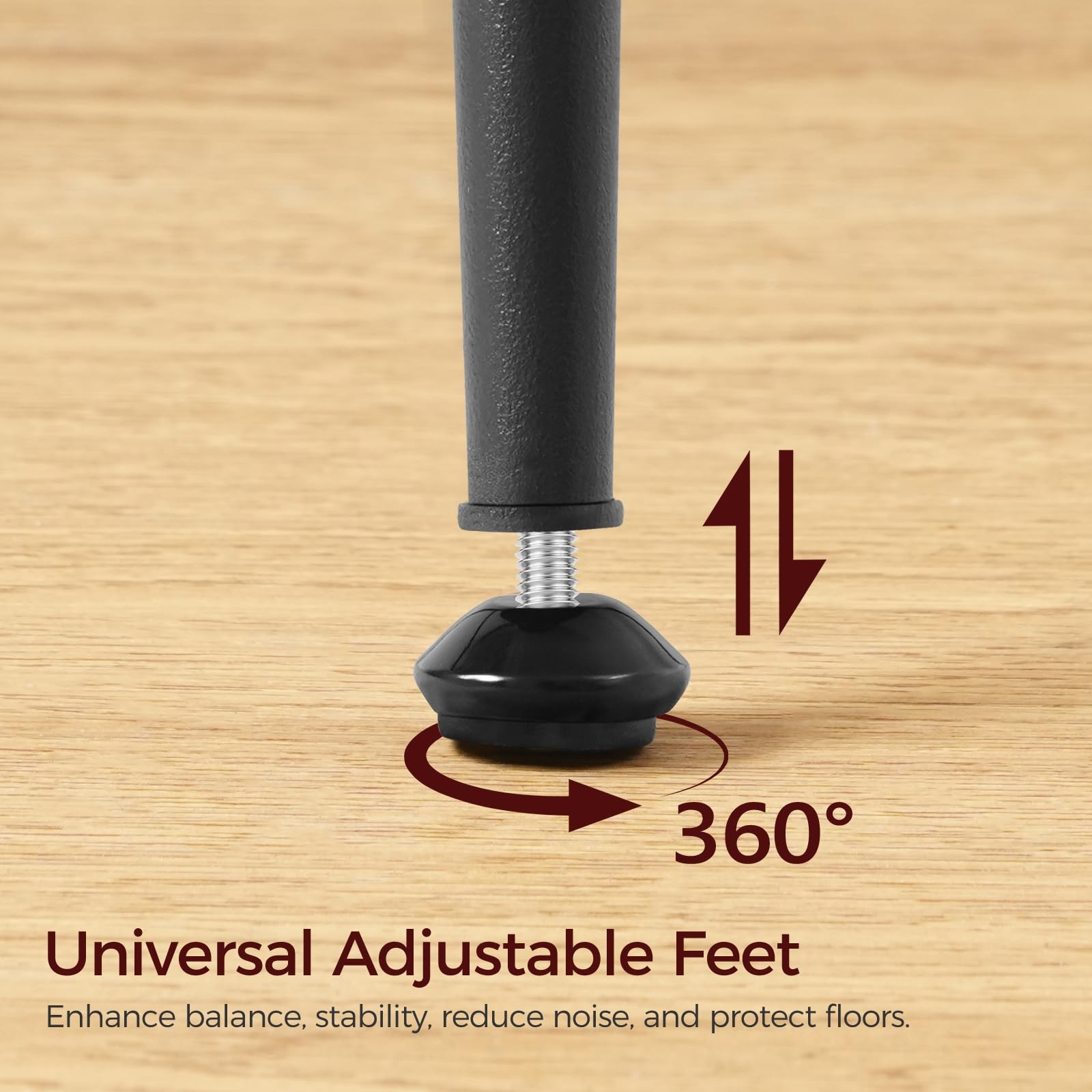 Bar Stools, Set of 2 Bar Chairs with Backrest and Footrest, 26" Tall Counter ...